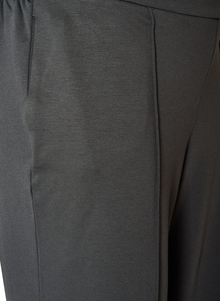 Lockere Hose aus Jersey mit hoher Taille, Grau, Packshot image number 2