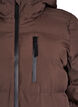 Puffermantel mit Kapuze und Taschen, Braun, Packshot image number 2