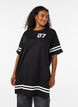 Sportliches T-Shirtkleid aus Baumwolle, Schwarz, Model image number 0