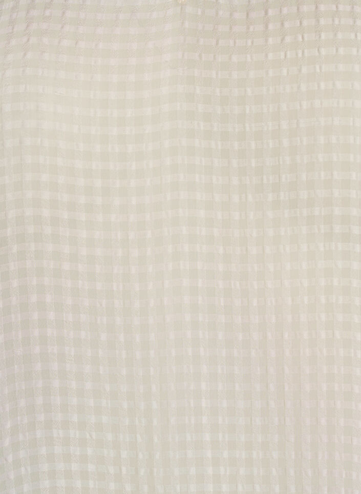 Bluse aus Seersucker mit V-Ausschnitt, Beige, Packshot image number 2