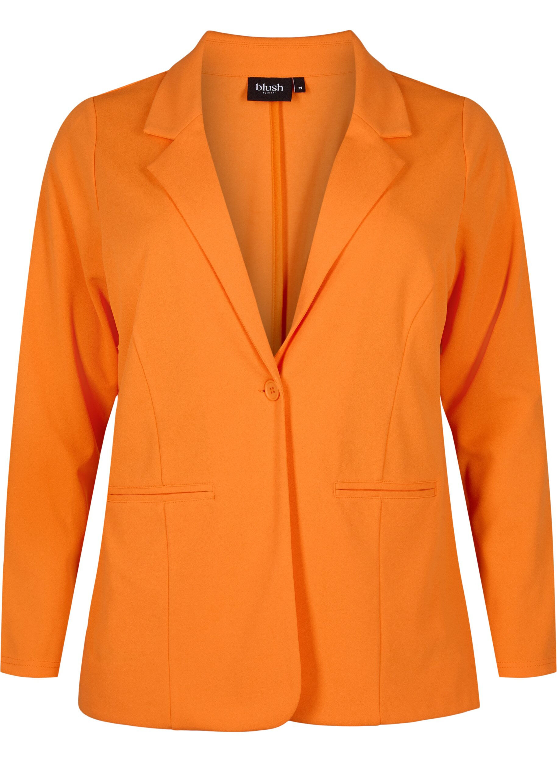 Zizzi Blazer mit Taschen, Vibrant Orange, Packshot image number 0