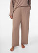 Hoch taillierte Hose aus Jersey mit geradem Bein, Braun, Model image number 2