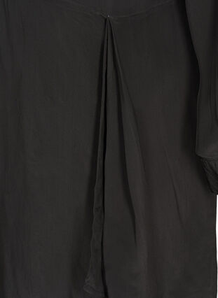 Langarm Kleid aus Viskose, Black, Packshot image number 3