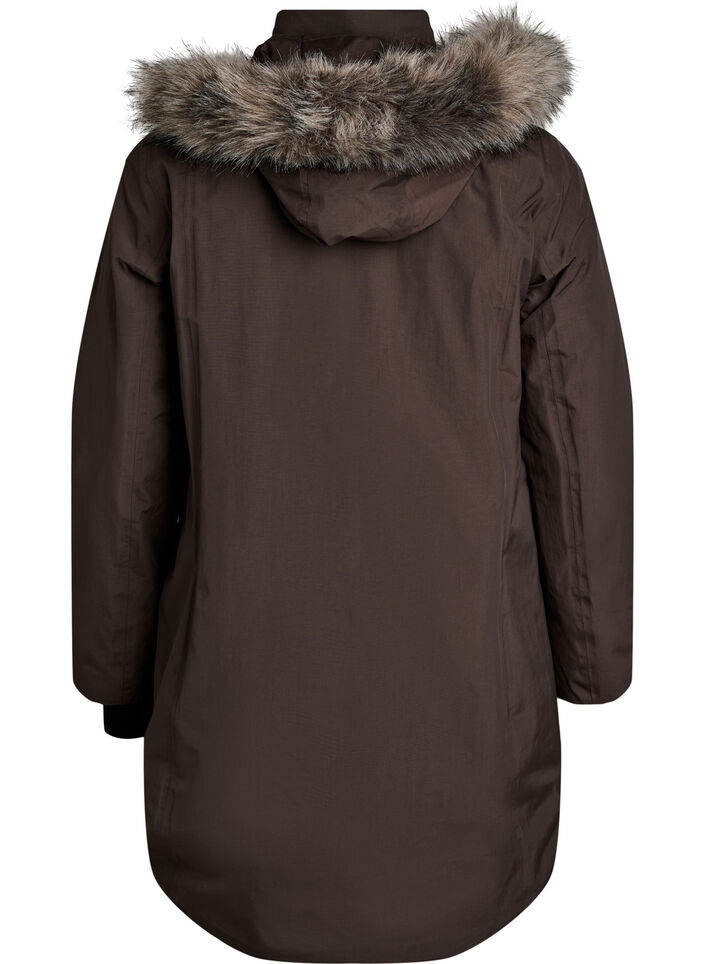 Wasserdichter Parka mit Kapuze, Braun, Packshot image number 1