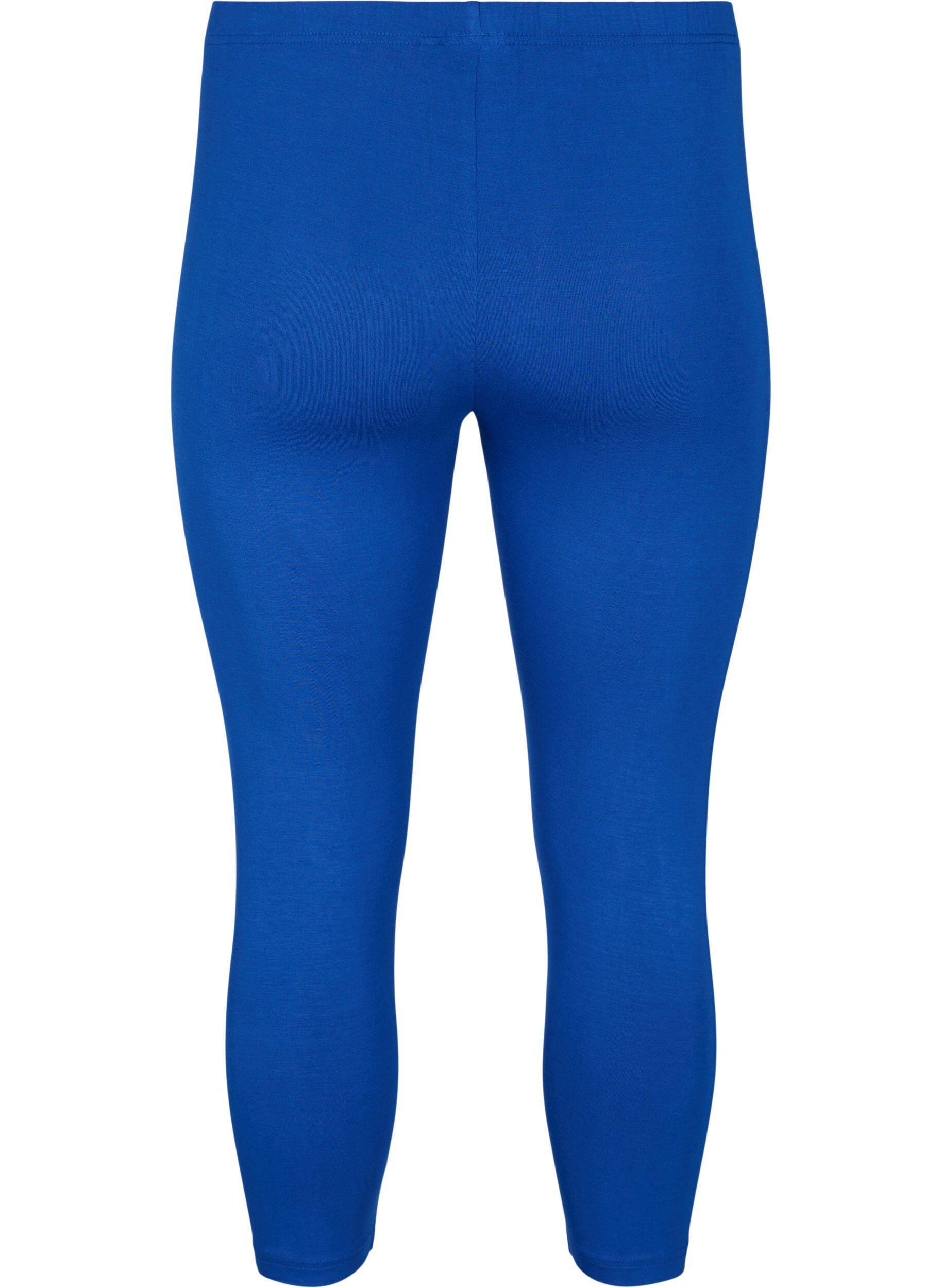 Zizzi Basic 3/4-Leggings aus Viskose, Blau, Packshot image number 1