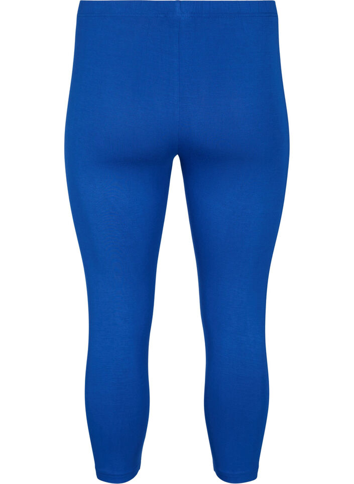 Basic 3/4-Leggings aus Viskose, Blau, Packshot image number 1