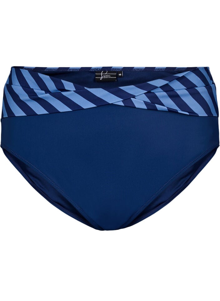 Bikinislip mit Wickeldetails, Blau, Packshot image number 0