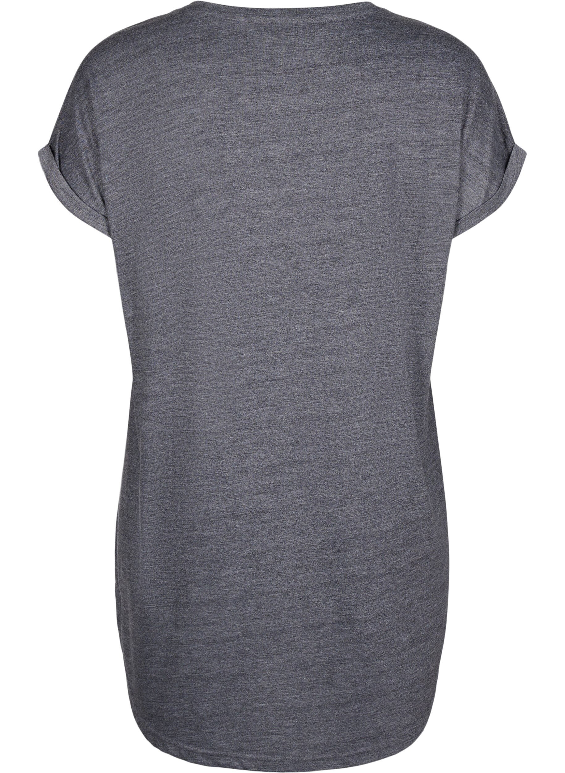 ZizziKurz&auml;rmliges Nachthemd mit Textdruck, , Packshot image number 1