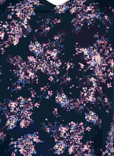 FLASH - Tunika mit V-Ausschnitt und Print, Navy Rose Flower, Packshot image number 2