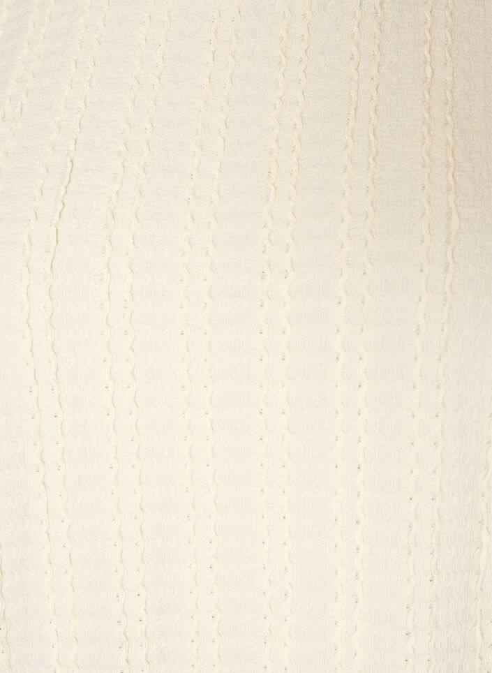 Jerseybluse mit Struktur und Ballonsilhouette, Vanille, Packshot image number 2
