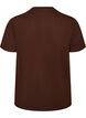 T-Shirt aus Bio-Baumwolle mit Print, Braun, Packshot image number 1