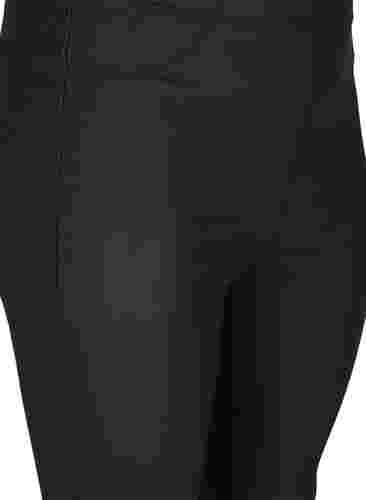 Beschichtete Leggings mit Schlitz, Black, Packshot image number 2