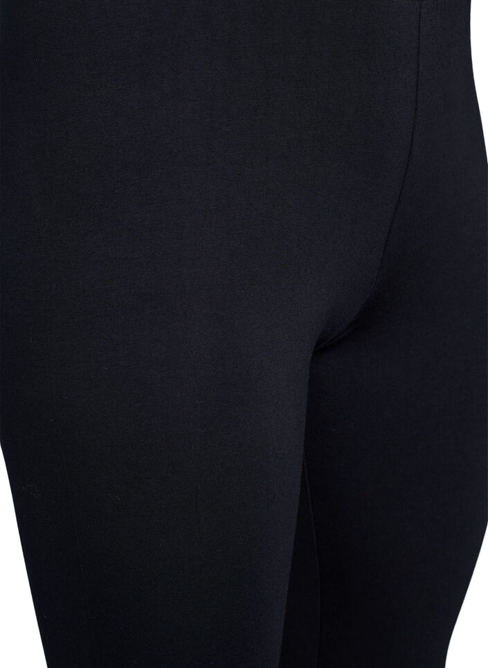 Leggings aus Viskose in Knöchellänge, Schwarz, Packshot image number 2