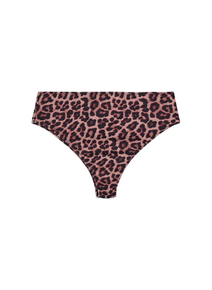 Leopard Brazilian-Bikinihose, Beige, Packshot image number 0