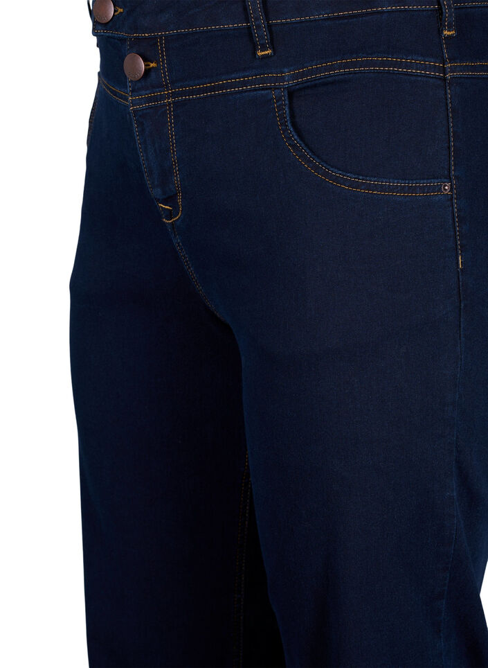 Gemma Jeans in Regular Fit mit hohem Bund, Blau, Packshot image number 2