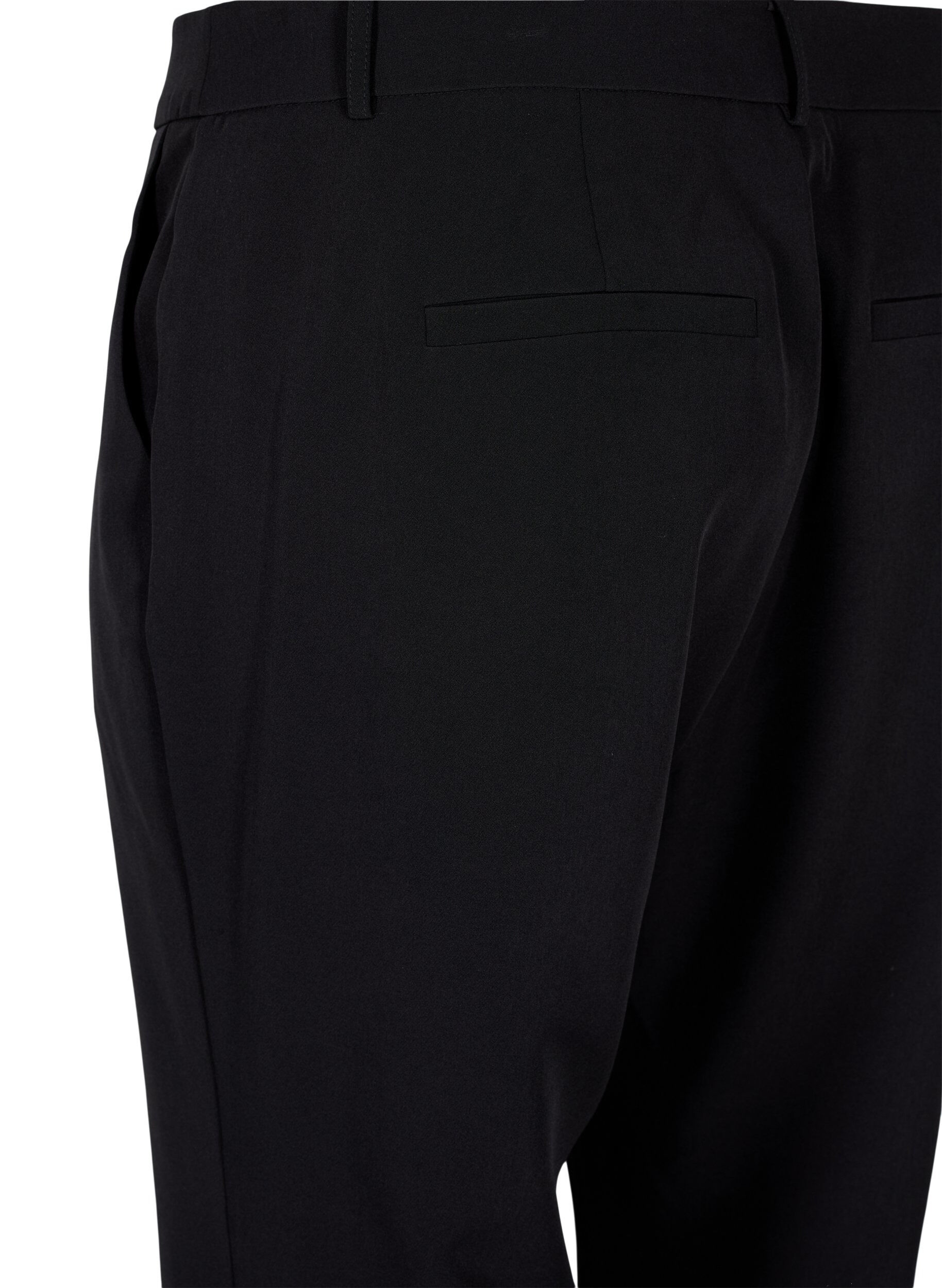Zizzi Bootcut-Hose, Schwarz, Packshot image number 3