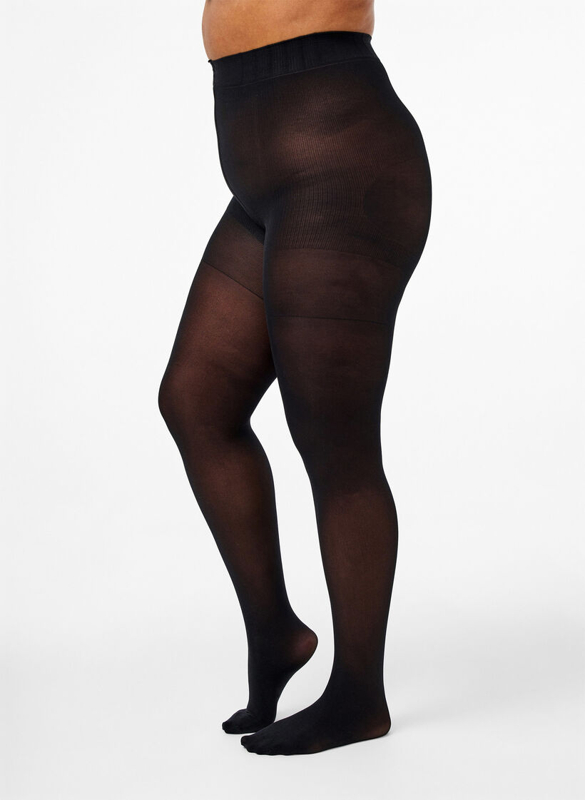 Strumpfhose 60 Denier mit Push Up und Shape-Effekt, Schwarz, Model image number 0