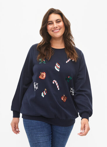 Weihnachts-Sweatshirt, N. Sky X-MAS DECO, Model image number 0