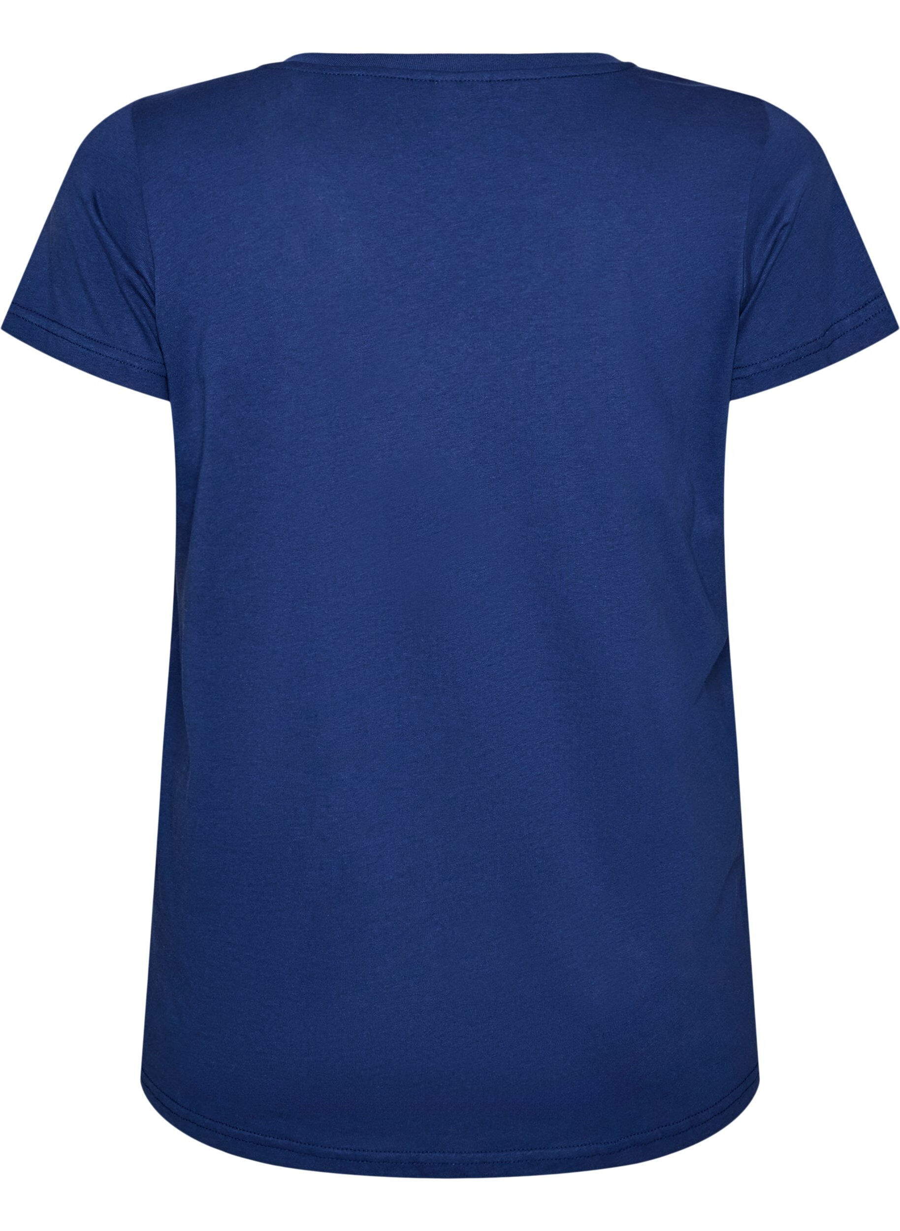 ZizziT-Shirt aus Baumwolle mit Frontprint und V-Ausschnitt, 1447, Packshot image number 1