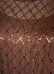 Kurzes Kleid mit Pailletten und Rautenmuster, Braun, Packshot image number 2