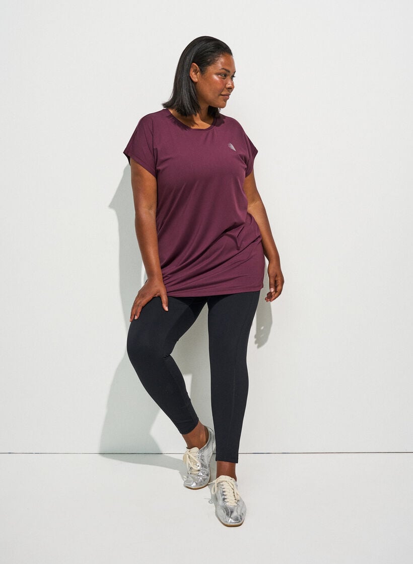 Langes Trainingsshirt, Rot, Model image number 1