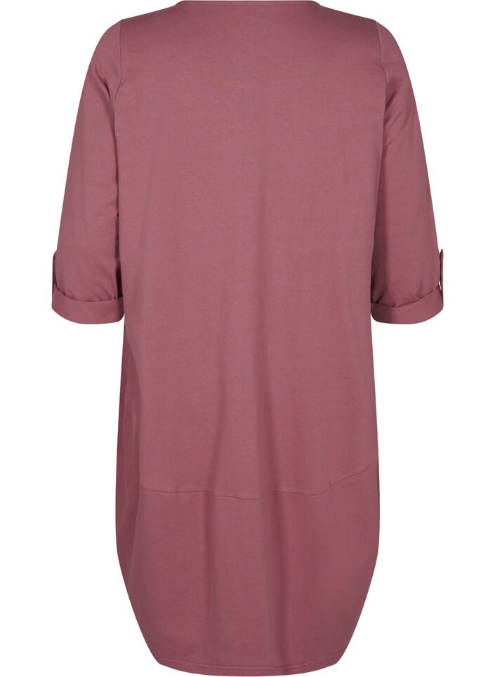 Ballonkleid aus Baumwolle mit Taschen, Rot, Packshot image number 1