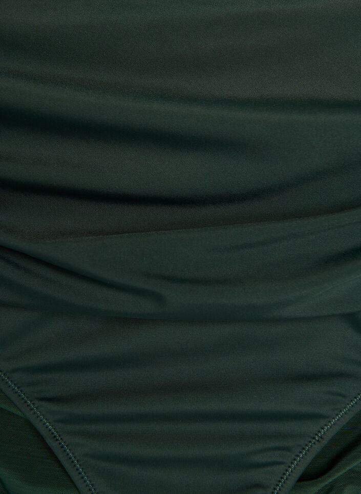 Hoch taillierte Bikini-Slip mit Drapierung, Gr&uuml;n, Packshot image number 2