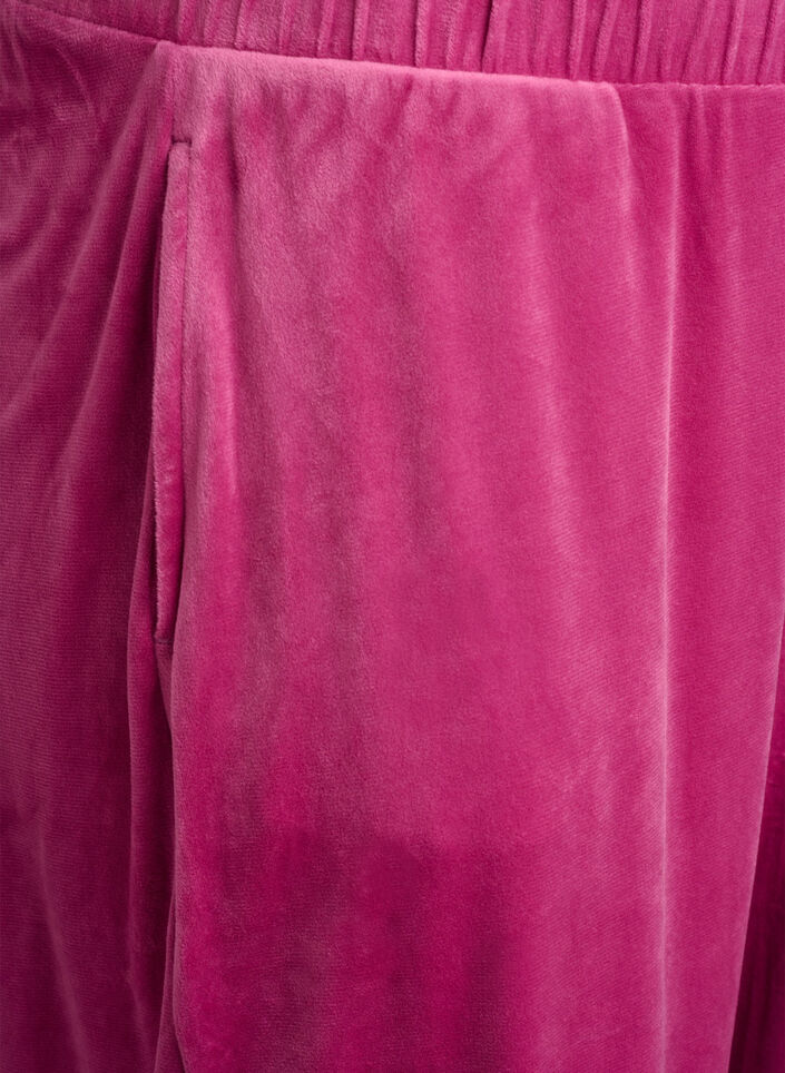 Velourshose mit Taschen, Boysenberry, Packshot image number 2