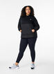 Kapuzensweatshirt mit Steppung, Black, Model image number 3
