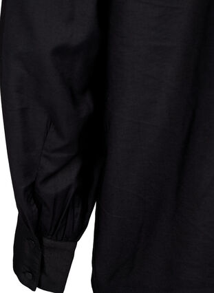 Viskose Shirt Bluse mit Ruffles, Black, Packshot image number 3