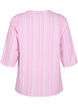 Gestreifte Bluse aus einer Leinen-Viskose-Mischung, Pink, Packshot image number 1