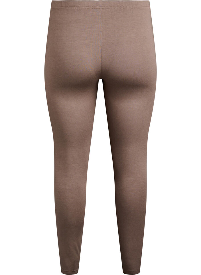 Basic Leggings aus Viskose, Braun, Packshot image number 1