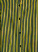 Lockere gestreifte Bluse mit 3/4-&Auml;rmeln, Gr&uuml;n, Packshot image number 2