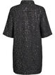 Kleid aus Denim mit Pailletten und 3/4-&Auml;rmeln, Schwarz, Packshot image number 1