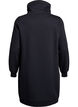 Kurzes Sweatshirtkleid mit Stehkragen und Taschen, Schwarz, Packshot image number 1