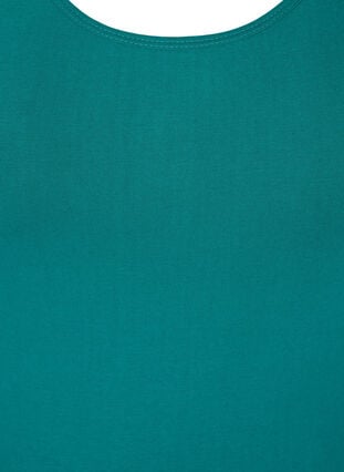 Einfarbiges Basictop, Teal Green, Packshot image number 2