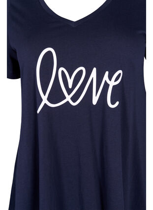 Baumwoll-T-Shirt mit kurzen Ärmeln, Night Sky LOVE, Packshot image number 2