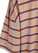 Oversize-T-Shirt mit Streifen und 1/2-&Auml;rmeln, Beige, Packshot image number 3