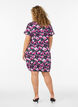 Kurz&auml;rmliges Baumwollkleid mit Aufdruck, Schwarz, Model image number 2