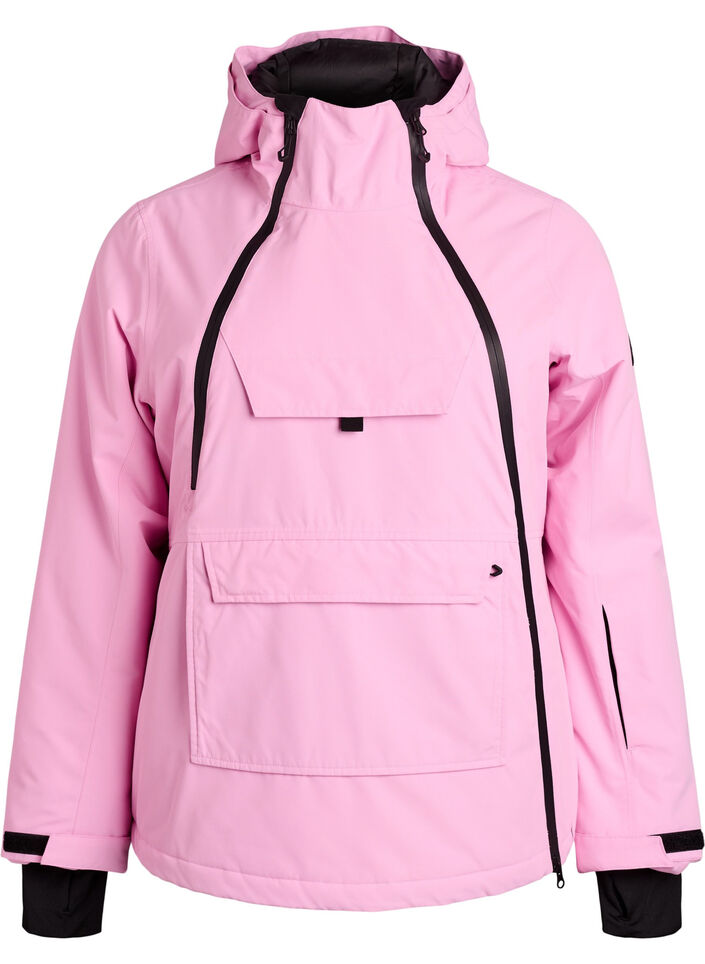 Funktionelle Skijacke mit Kapuze, Pink, Packshot image number 0
