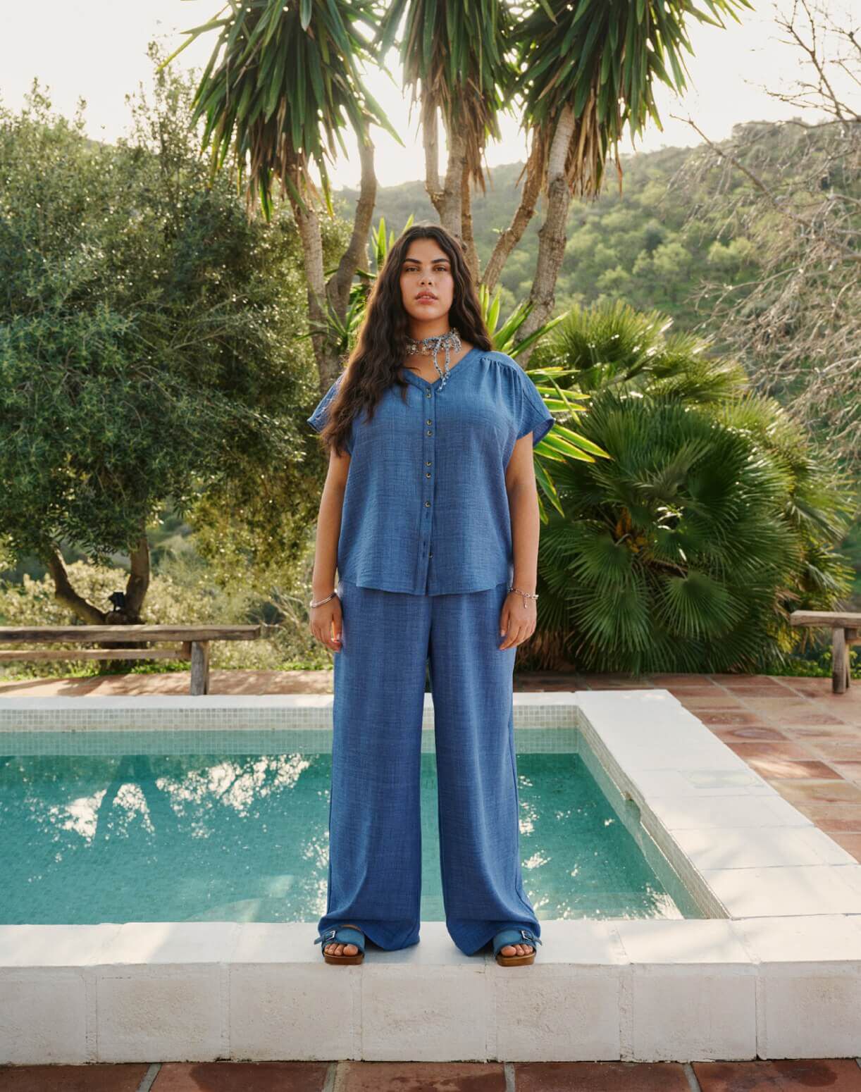 Schwarze Sommerhosen