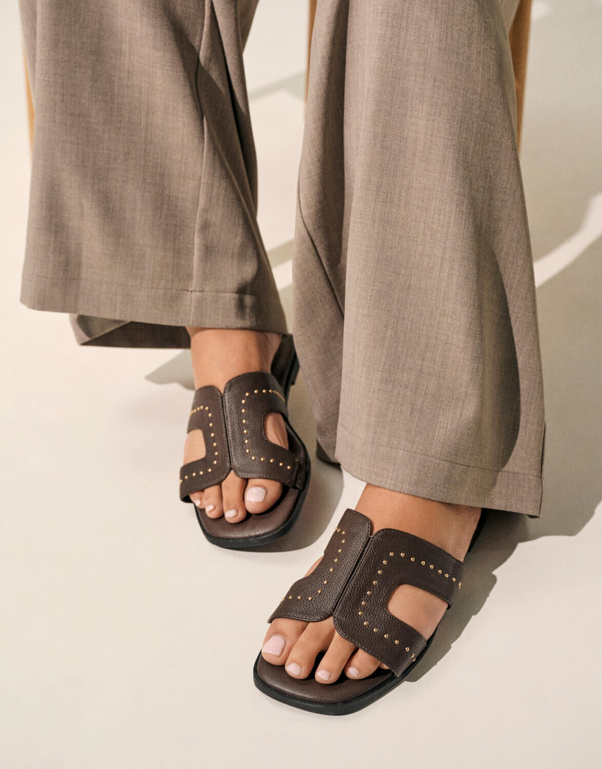 Schwarze Sandalen