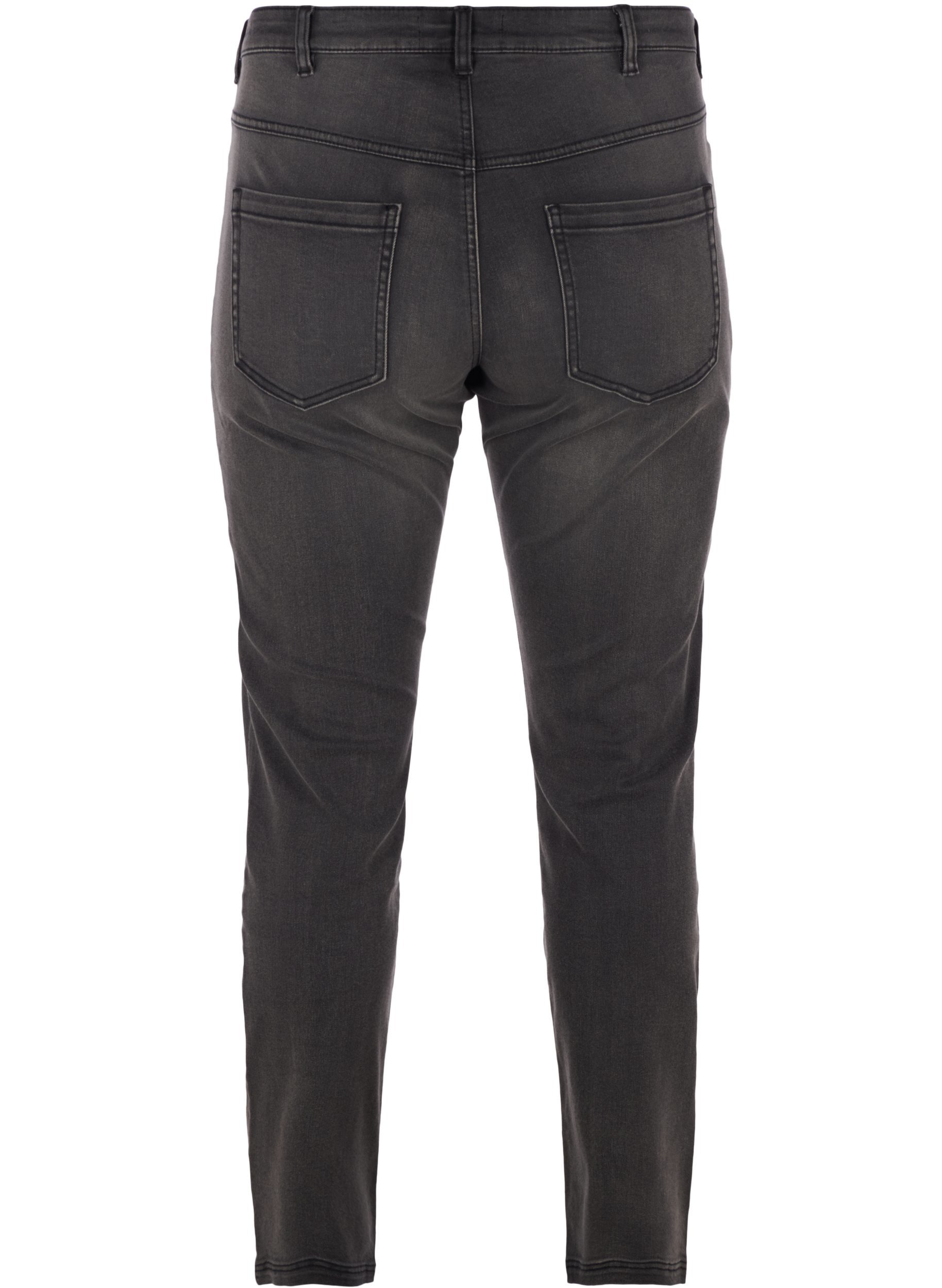 Slim Fit Emily Jeans mit normaler Taille, Grey Denim, Packshot image number 1