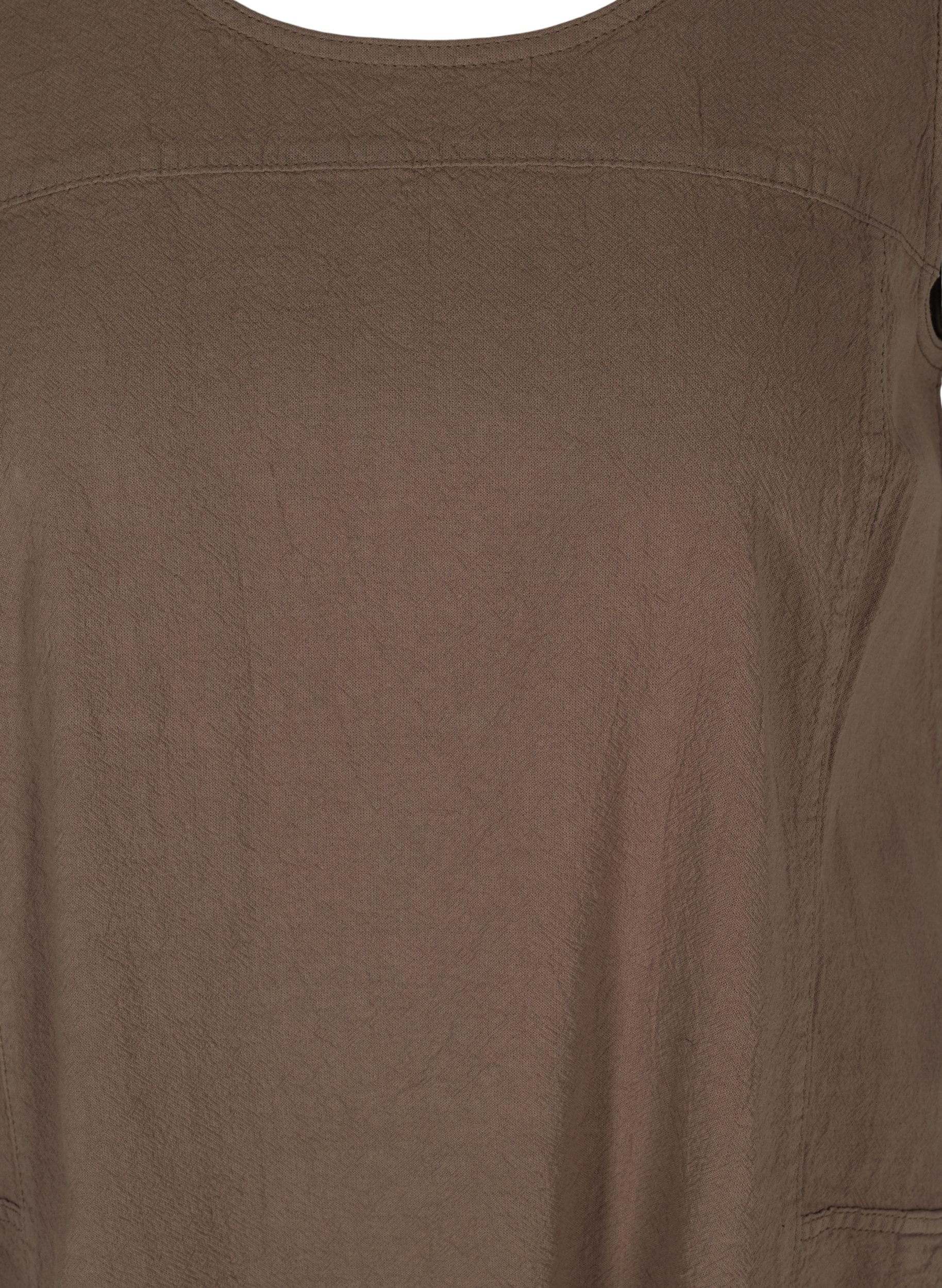 Ärmelloses Kleid aus Baumwolle, Falcon, Packshot image number 2