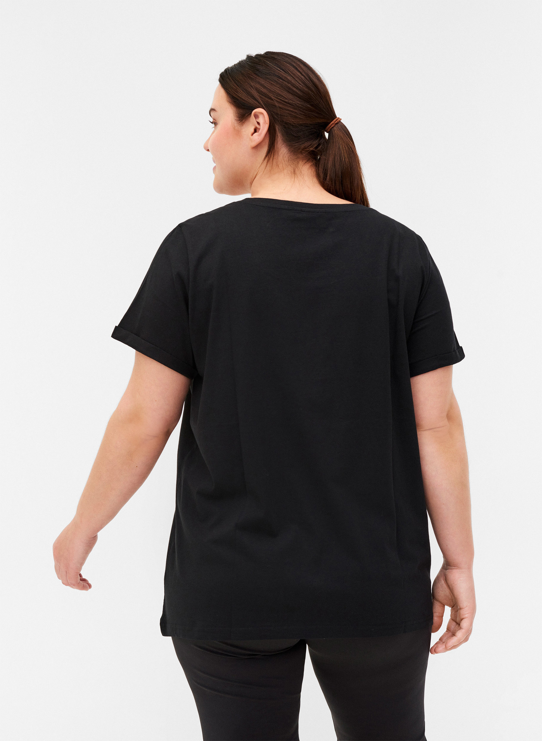 Trainings-T-Shirt mit Print, Black Swearing, Model image number 1