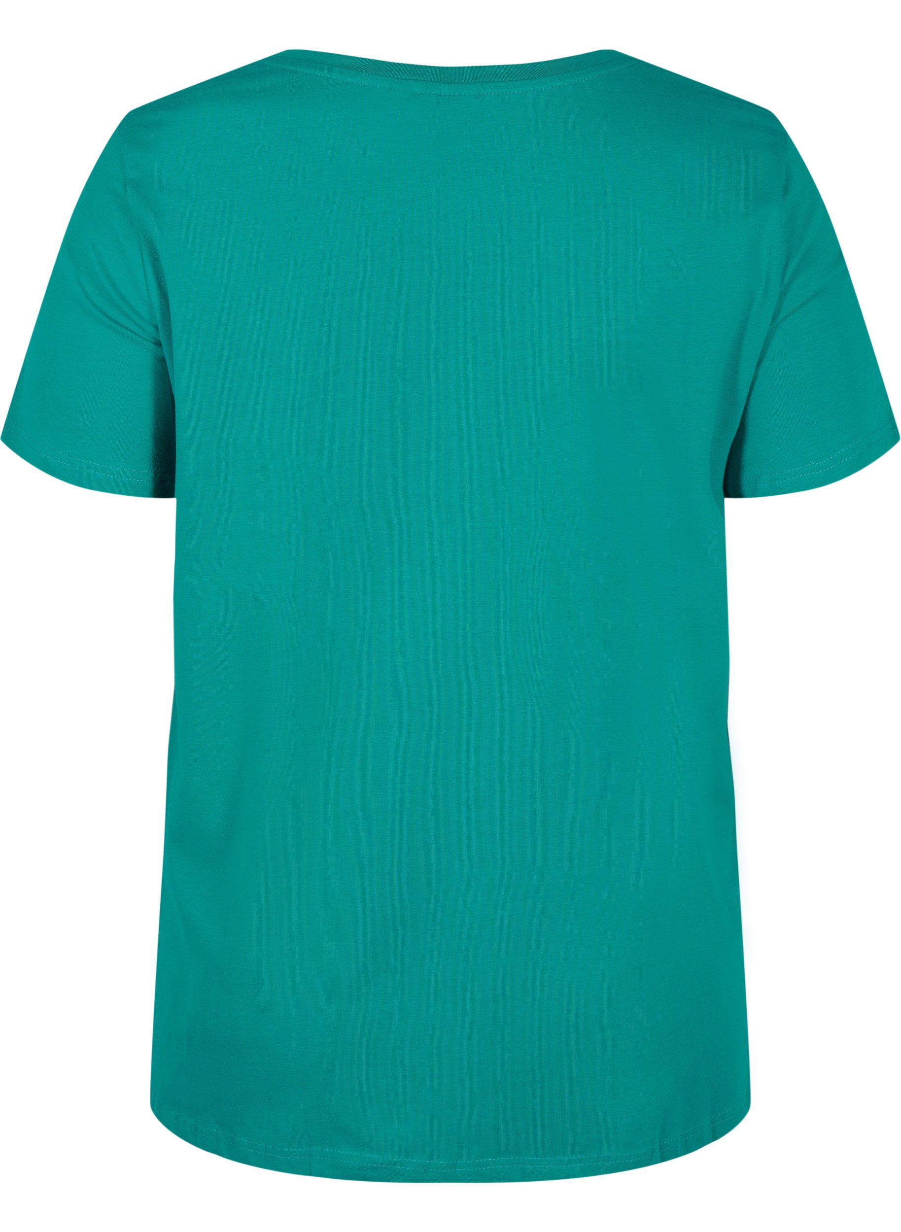 Kurzarm T-Shirt aus Baumwolle mit Aufdruck, Parasailing Flock, Packshot image number 1