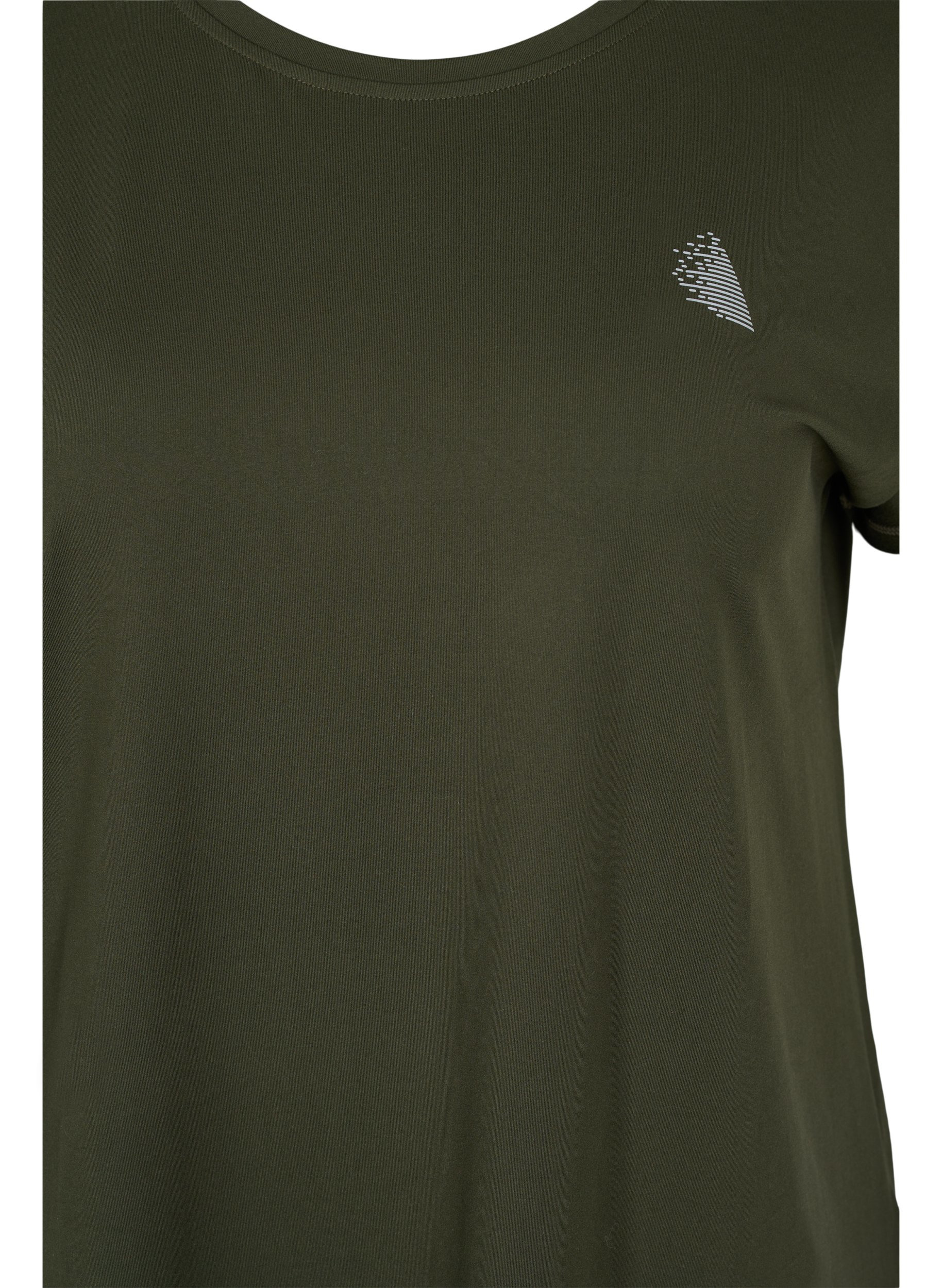 Einfarbiges Trainings-T-Shirt, Forest Night, Packshot image number 2