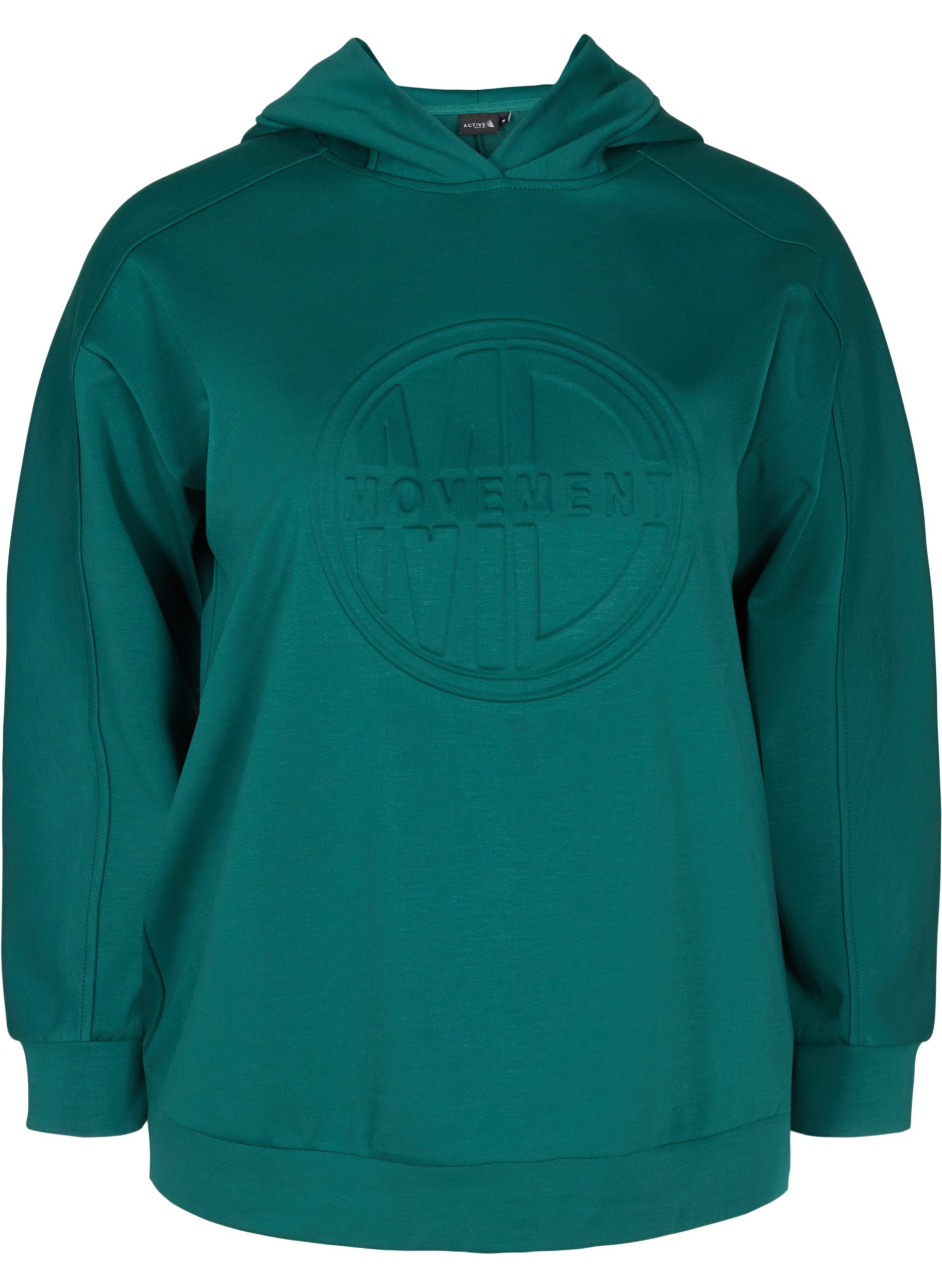 Lockeres Sweatshirt mit Kapuze, Deep Teal, Packshot