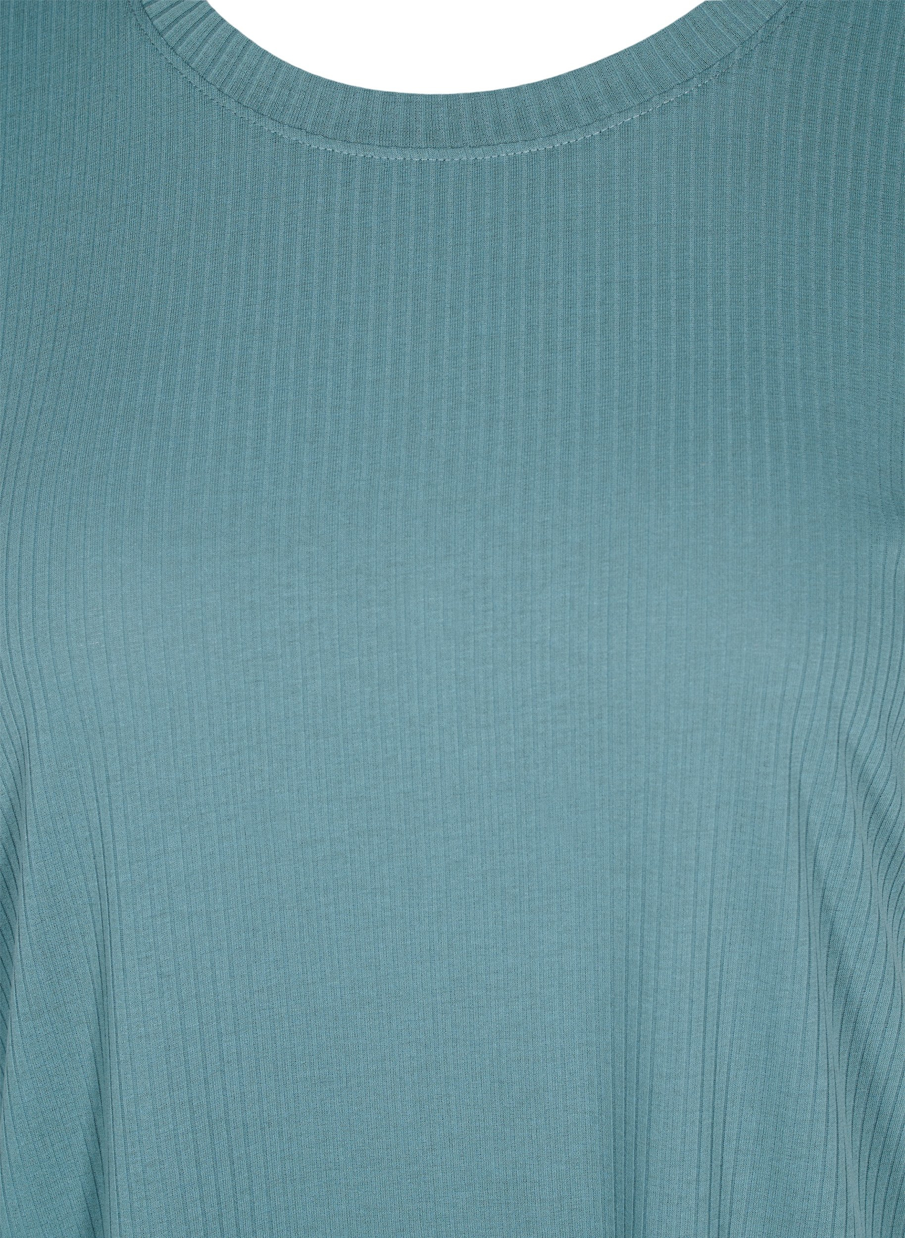 Kurzarm T-Shirt in Rippqualität, Goblin Blue, Packshot image number 2