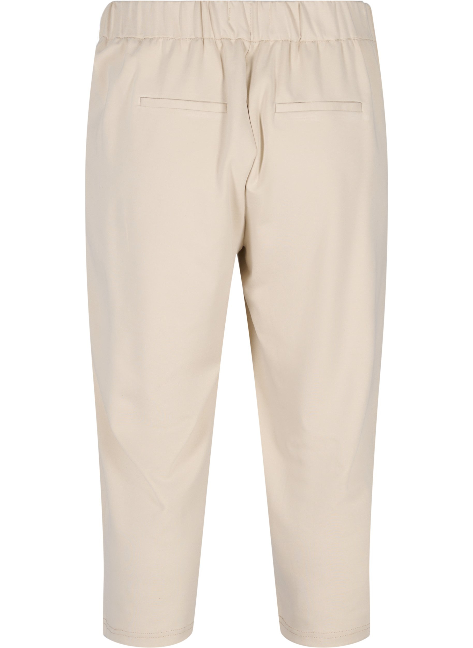 Einfarbige Culotte-Hose mit Taschen, Off White, Packshot image number 1